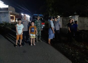 Pemantauan Titik Rawan, TNI – Polri Siaga Patroli Malam