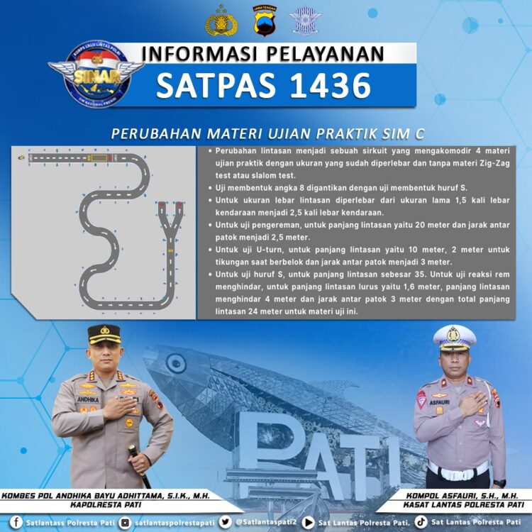 Baru Dirubah Praktik Ujian SIM, Begini Harapan Kapolresta Pati dan Kasatlantas ke Para Pemohon