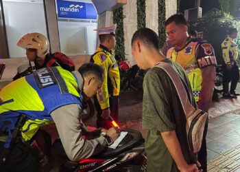 7 Pelaku Balap Liar dan 16 Kendaraan Terjaring Razia