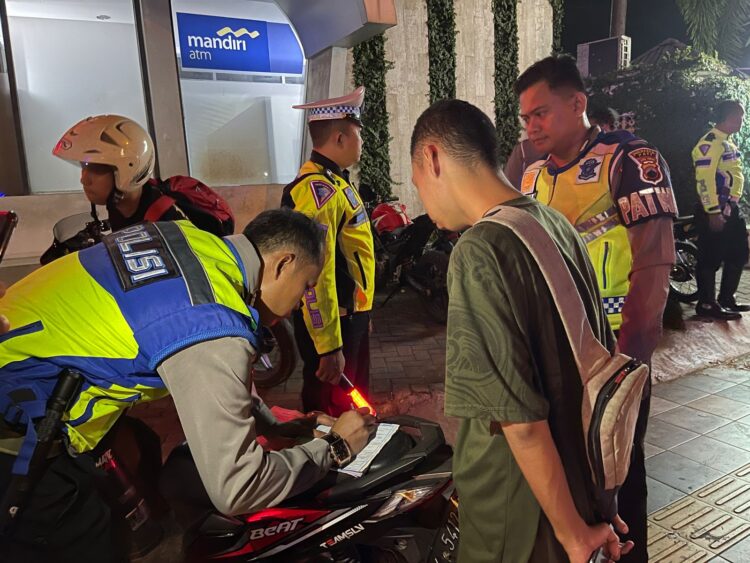 7 Pelaku Balap Liar dan 16 Kendaraan Terjaring Razia