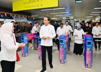 Presiden Jokowi Resmikan LRT Terintegrasi Jabodebek