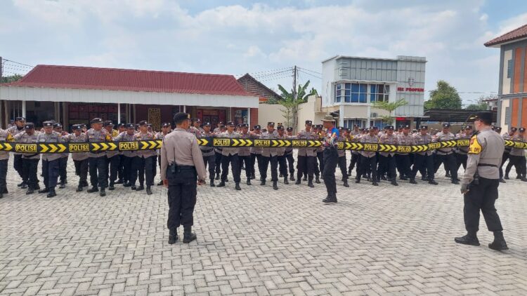 Pesta Demokrasi, Kasat Samapta Polresta Pati Gelar Kesiapan Pengamanan Pemilu