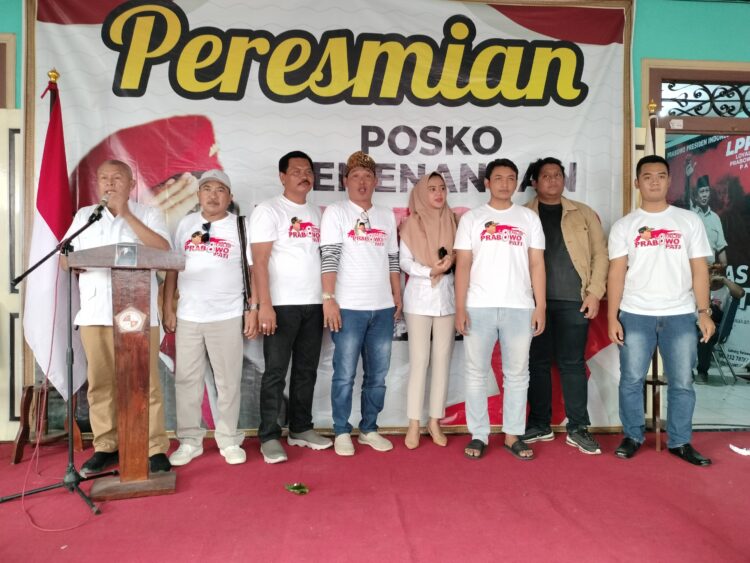 Pesta Demokrasi, H.Hardi Buka Posko Pemenangan Prabowo Subianto Presiden RI 2024 – 2029