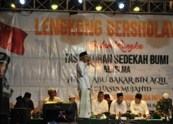 Gema Sholawatan, Habib Abu Bakar Ingatkan Nanda Bacaleg Dapil III Peduli Keluhan Masyarakat