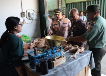 Kebutuhan Bahan Pokok Stabil, Kapolresta Pati dan Forkopimda Sidak Harga Sembako di Pasar