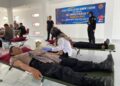 HUT ke 72 Humas Polri, Polresta Pati Gelar Donor Darah