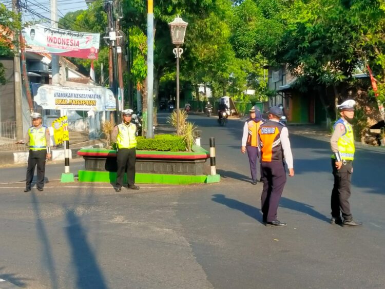 Penindakan Lawan Arus, Satlantas Polresta Pati Gandeng Dishub