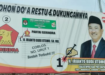 H. Irianto Budi Utomo Caleg Gerindra Dapil 1 ” Amanah, Jujur dan Merakyat”