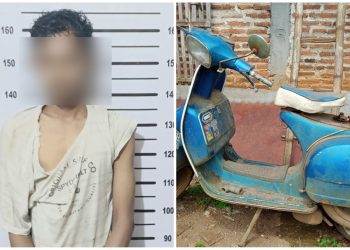 Kendaraan Vespa Raib di Ambil Maling, Polisi Bekuk DA
