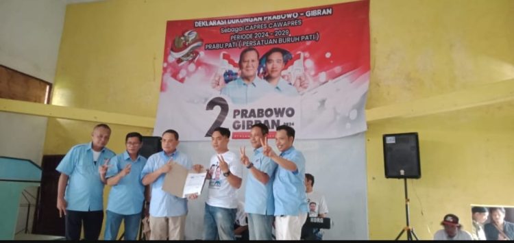 Menang !!! Sadewo dan Prabu Deklarasi Prabowo – Gibran