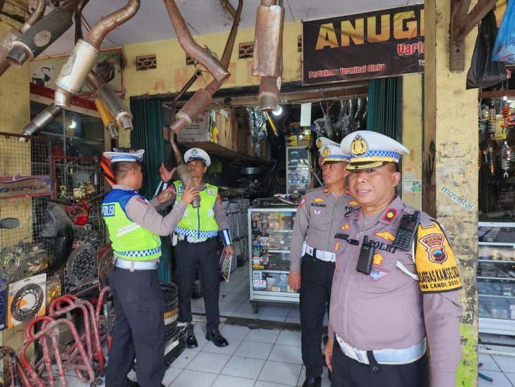 Stop Kanlpot Bising atau Brong, Polisi Lakukan Sidak ke Para Pelaku Usaha dan Bengkel