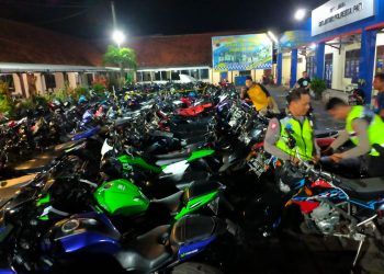 Penindakan Knalpot Brong di Pati, Polisi Sita 54 Sepeda Motor