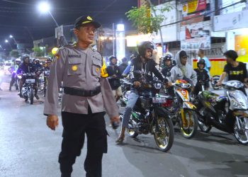 Brantas Knalpot Brong di Tegal Kota, Polisi Sita140 Sepeda Motor