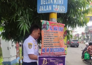 Rambu Lalu Lintas Terganggu, Dishub Pati Gelar Penertiban Banner