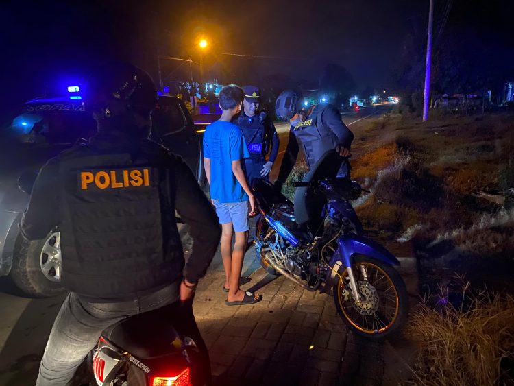 Aksi Balap Liar, Polisi Sita Barang Bukti