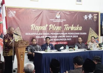 Rapat Pleno, Bupati Pati : Rekapitulasi Perolehan Hasil Suara