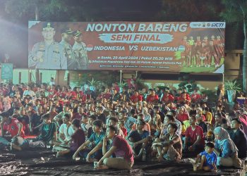 Nobar Bersama Masyarakat, Polresta Pati Full Penonton