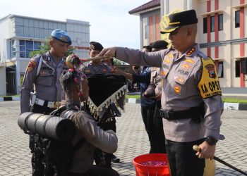 Tingkatkan Kualitas, Kapolresta Pati berkata 50 Ikut Tradisi Pembaretan