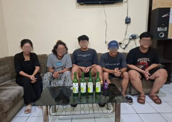 Pesta Miras di Mulai, Lima Remaja di Amankan Polisi