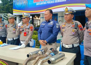 Sita 120 Knalpot Brong, Kini Polres Rembang Gencarkan Penindakan