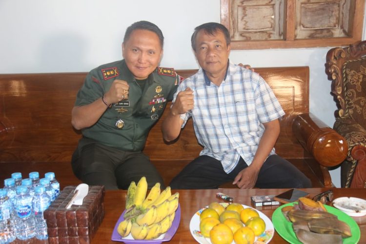 Solidaritas di Utamakan !! Dandim 0718/ Pati dan Kades Tegalharjo Bahas Keamanan Wilayah