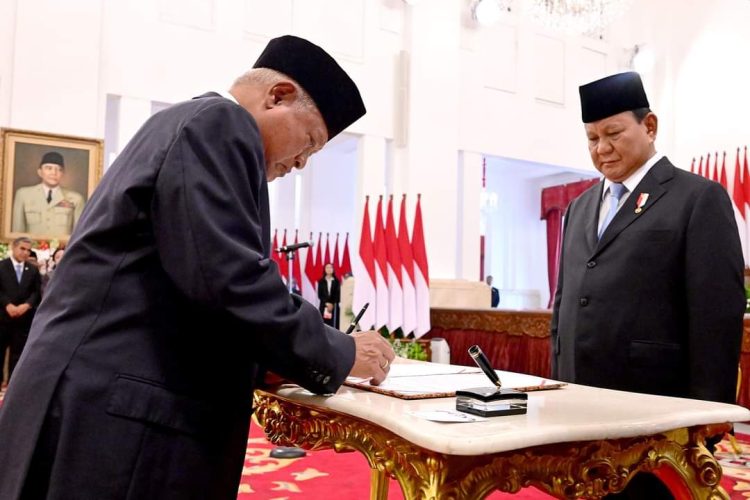 Prabowo Lantik Para Penasihat dan Utusan Khusus Presiden Periode 2024 – 2029