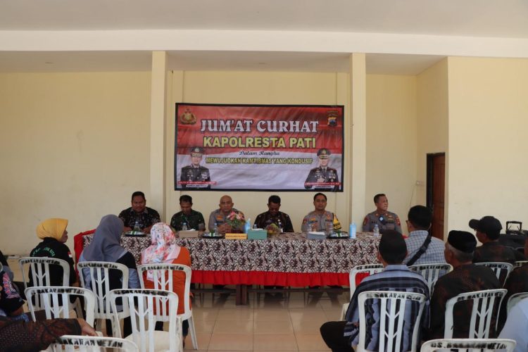 Jumat Curhat Bersama Kapolresta Pati, Kini Pengrajin Batik Bakaran Keluhkan Marak Knalpot Brong