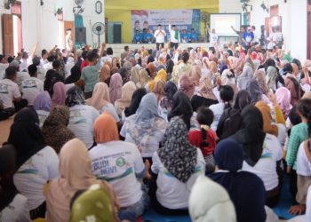 Ribuan Massa Pendukung Budi – Novi Pinta Prioritaskan Pendidikan di Pelosok Desa