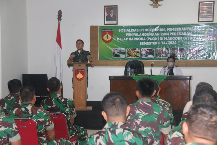 Dandim Pati Ingatkan Prajurit TNI Akan Bahaya Penyalahgunaan Narkoba