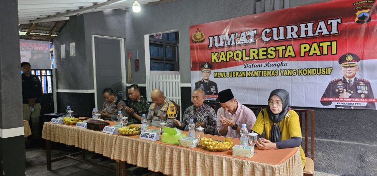 Jumat Curhat di Bancak, Kapolresta Pati Serukan Persatuan dan Pembangunan