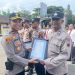Dedikasi Tinggi, Aiptu Suwarjo Terima Penghargaan dari Kapolres Rembang
