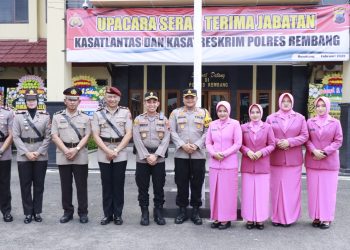 Kapolres Rembang Pimpin Sertijab Kasat Reskrim dan Kasat Lantas