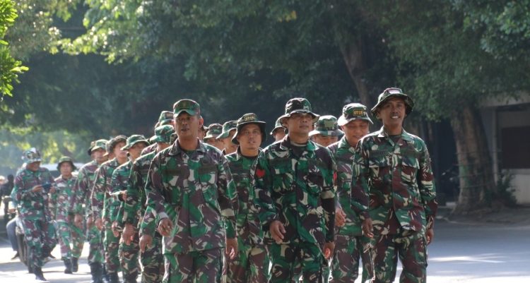 Kodim 0718/Pati Gelar Latihan Ketahanan Mars Untuk Uji Fisik Prajurit