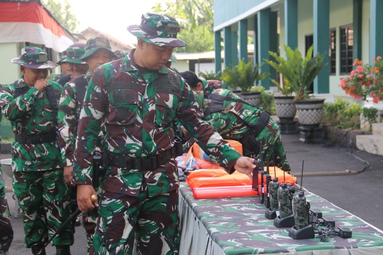 Latihan Siaga Bencana di Makodim Pati, TNI–BPBD Pastikan Peralatan