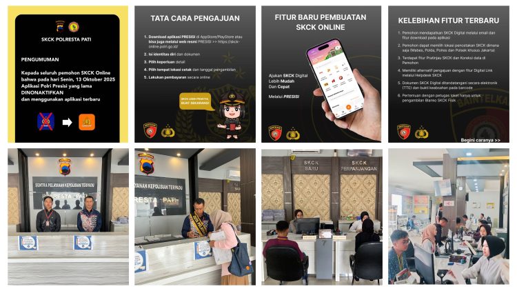 Layanan SKCK Online Polresta Pati Mudah dan Cepat, Inilah Alpikasinya
