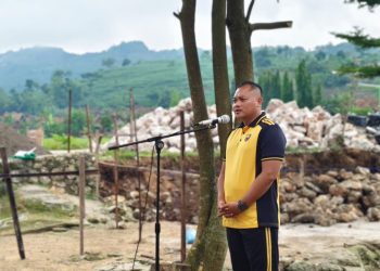 Terkait Pelayanan, Kapolres Rembang Peletakan Batu Pertama Pos Polisi di Tegaldowo – Gunem