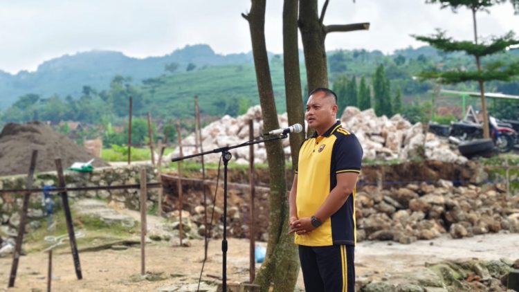 Terkait Pelayanan, Kapolres Rembang Peletakan Batu Pertama Pos Polisi di Tegaldowo – Gunem