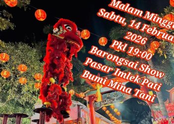 Ribuan Warga Padati Pasar Imlek Bumi Mina Tani, Malam Minggu Jadi Lautan Merah