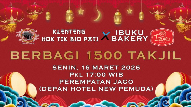 Klenteng Hok Tik Bio Pati Bagikan 1.500 Takjil, Eddy Kubota : Toleransi Harus Terlihat Nyata