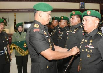 Sertijab Pejabat Utama, Kapendam Berganti Letkol Inf. Jon Young Saragi